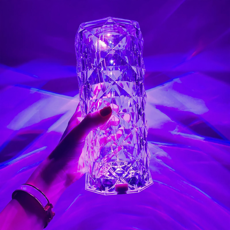LED-Kristallleuchte mit Farbwechsel und Fernbedienung