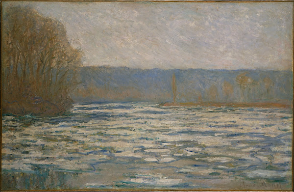 Ice breaking up on the Seine near Bennecourt 1893