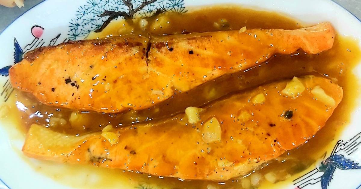 Cá hồi sốt chanh leo, sốt cam