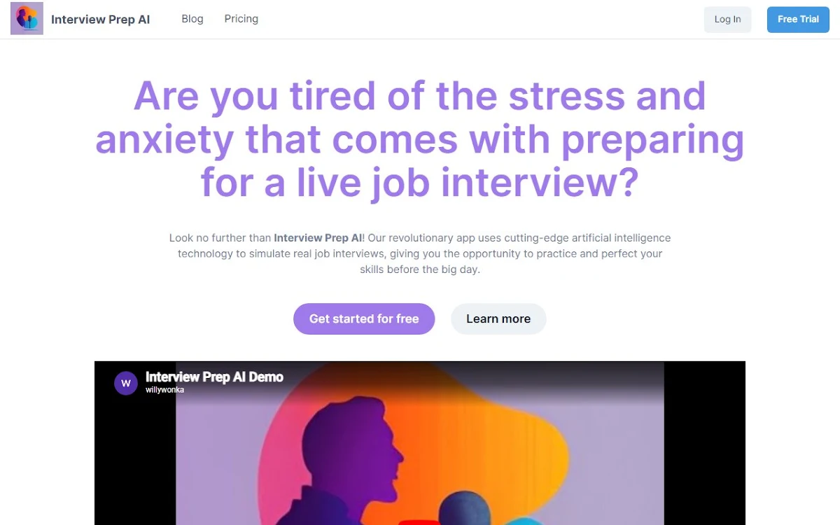 Captura de Interview Prep AI