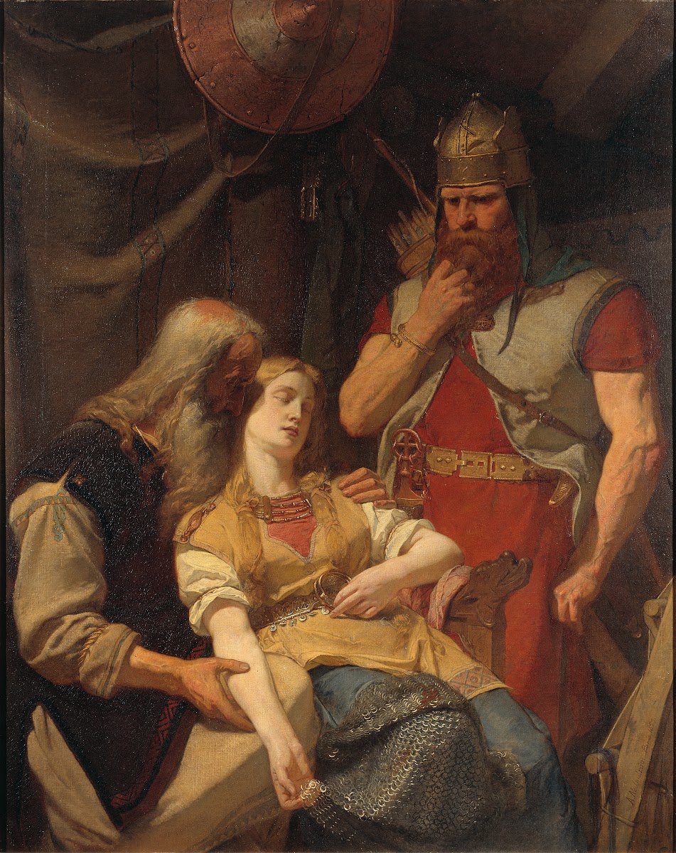 Ingeborg Receiving News of Hjalmars Death from Orvar Odd 1859
