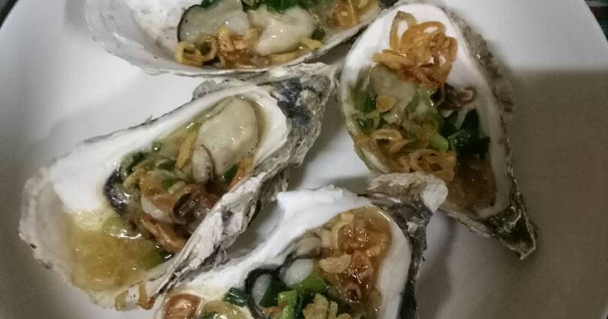 Hàu nướng mỡ hành