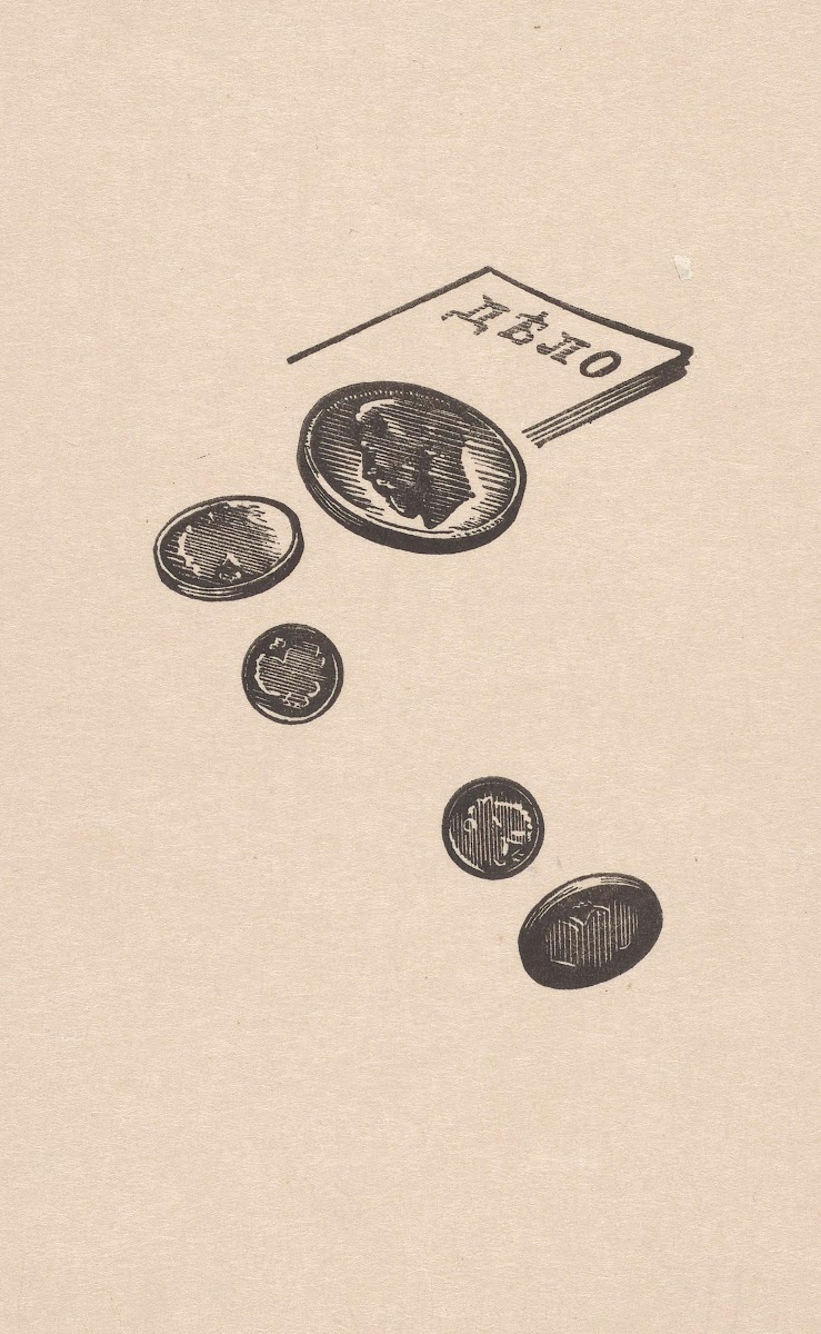 Pieniądze ilustracja do książki Józef Piłsudski na Syberii Mieczysława Bohdana L