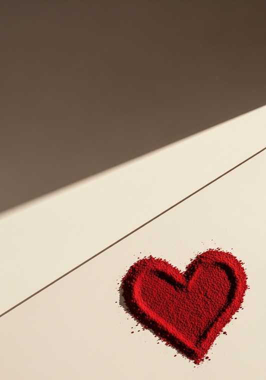 Red Heart Powder Corner Minimalist