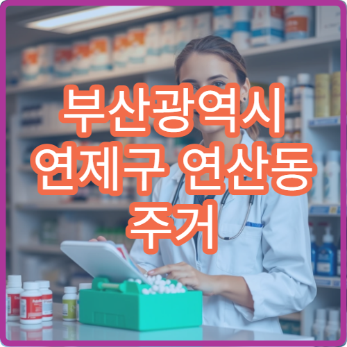 부산광역시 연제구 연산동 주거 밀집 지역 야간 약국