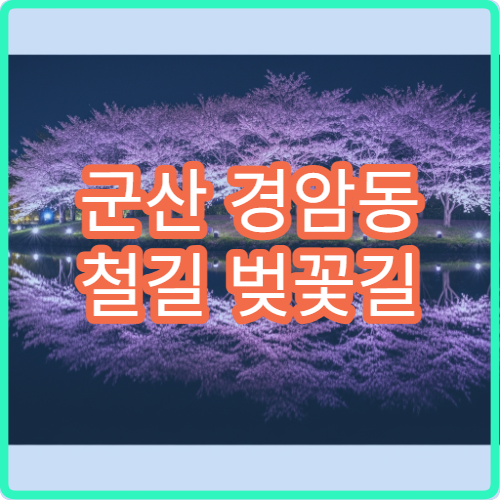 군산 경암동 철길 벚꽃길 화장실 편의시설 숨은 위치 안내
