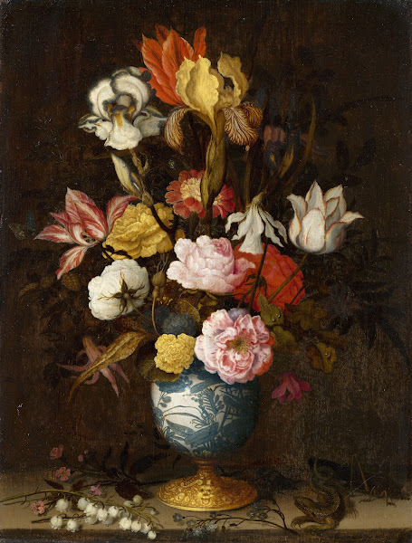 Flowers in a Wan Li Vase c 1623