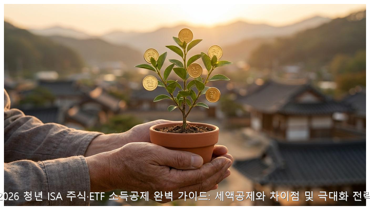 2026 청년 ISA 주식·ETF 소득공제 완벽 가이드: 세액공제와 차이점 및 극대화 전략 핵심 안내 및 분석 인포그래픽 (7)