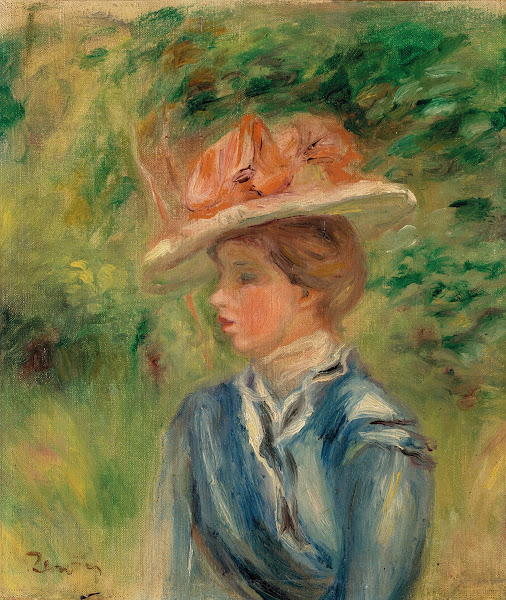 Jeune femme au chapeau fleuri 1898 1905