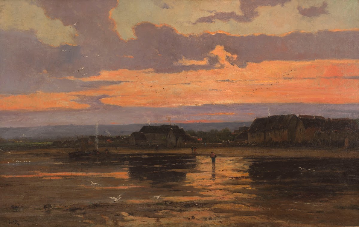Solitude le soir Morsalines Manche 1887