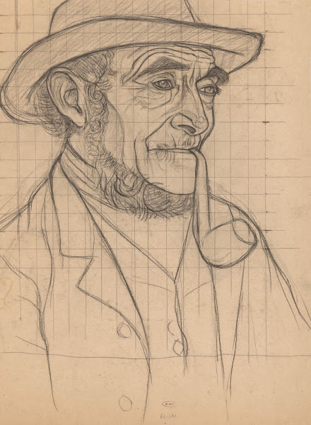 Boer met een pijp naar rechts 1874   1925