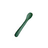 Дитяча ложка силіконова для першого прикорму Twins Spoon green