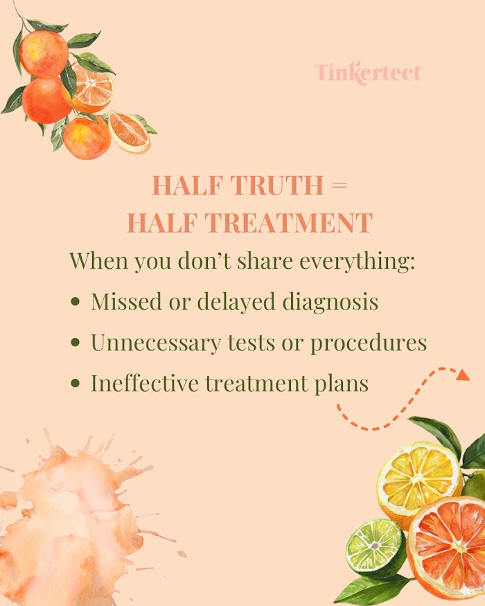 Slide: Half truth, half treatment