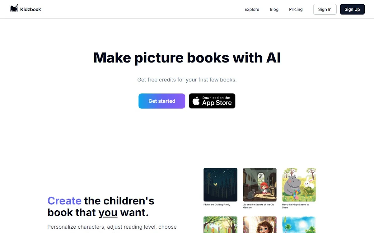 Captura de Kidzbook