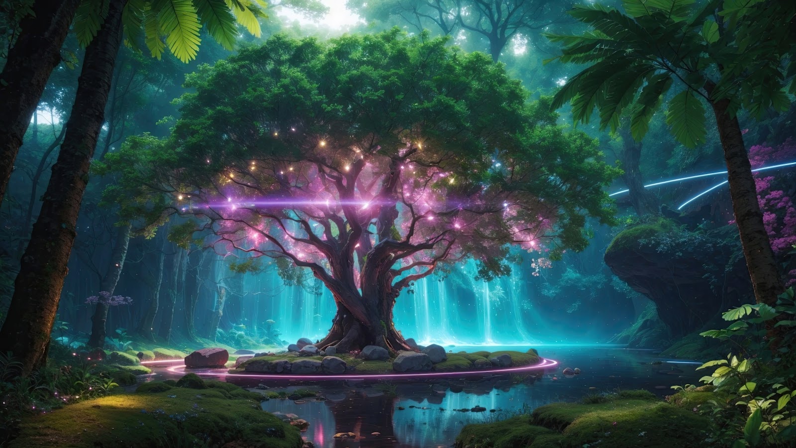 Tree Digital Art Wallpaper