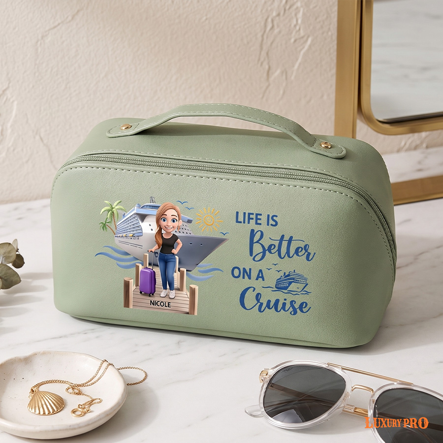 PU Handle Wash Bag