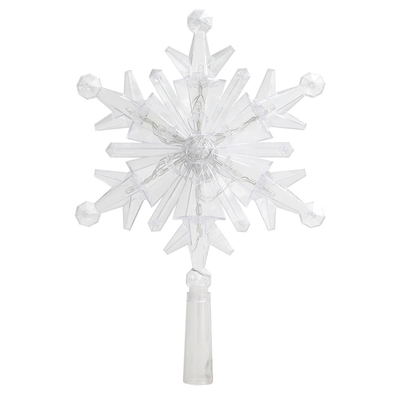 LED-Weihnachtsbaumspitze, Stern-Design, 20 cm