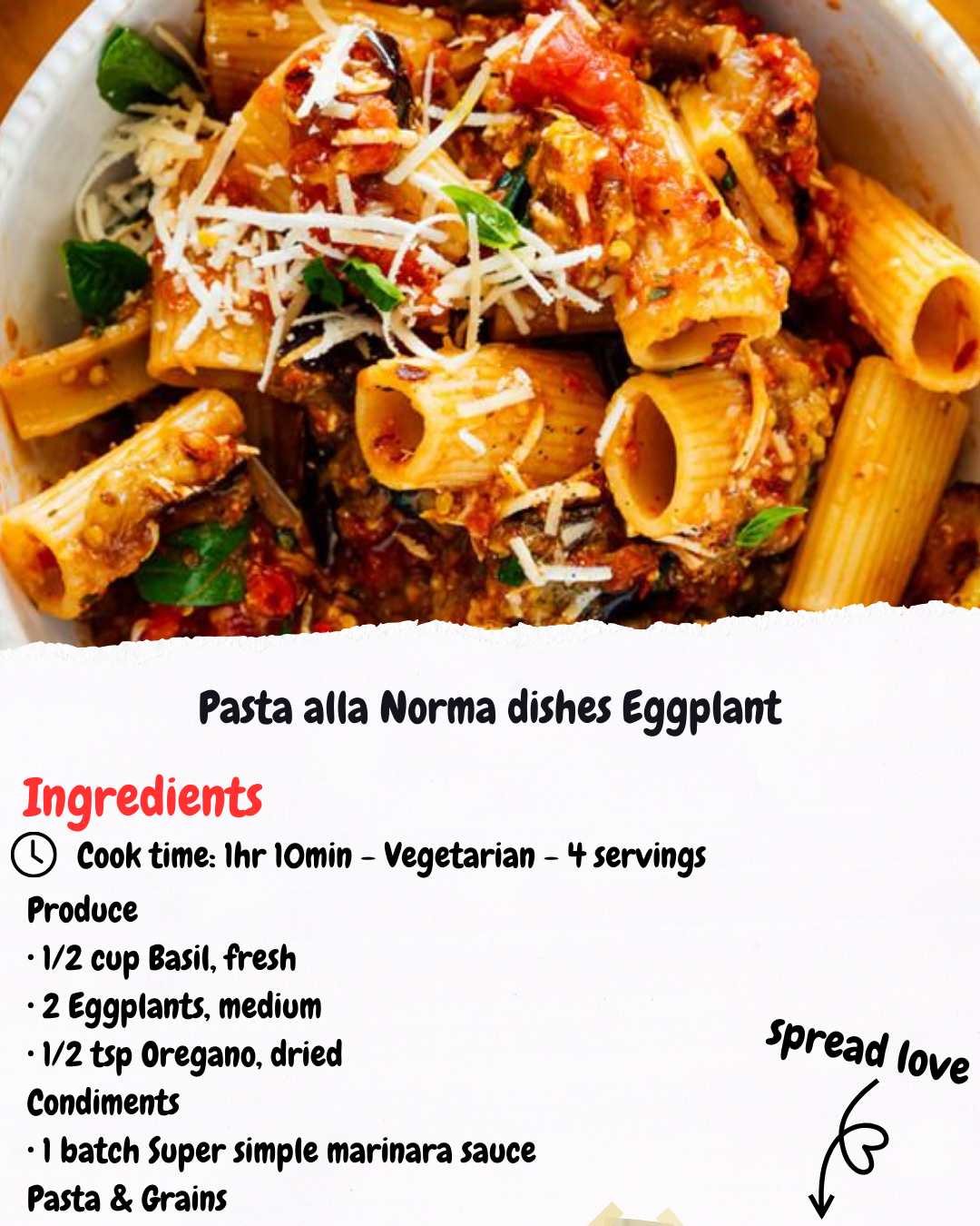 Pasta alla Norma dishes Eggplant