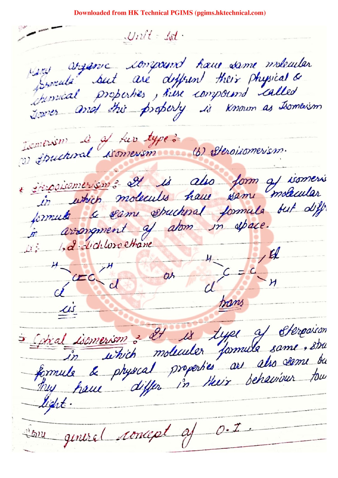 Organic chemistry unit 1st 4th sem 4th Semester B.Pharmacy ,BP401T Pharmaceutical Organic Chemistry III,BPharmacy,Handwritten Notes,Previous Year's Question Papers,Important Exam Notes,BPharm 4th Semester,Pharmaceutical Organic Chemistry,Hand written notes,B.pharmacy 4th semester,