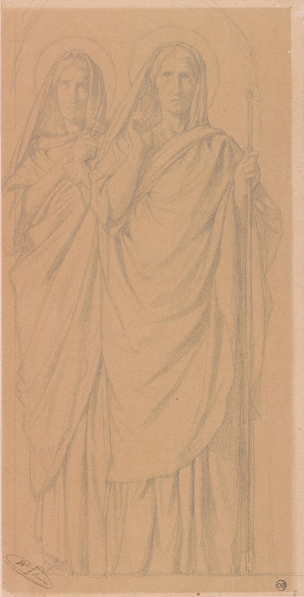 Study for Jael and Deborah ca 1859