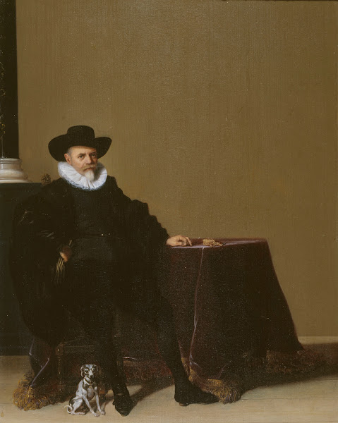 Portrait Dhomme En Costume De Velours Noir 1605 1657