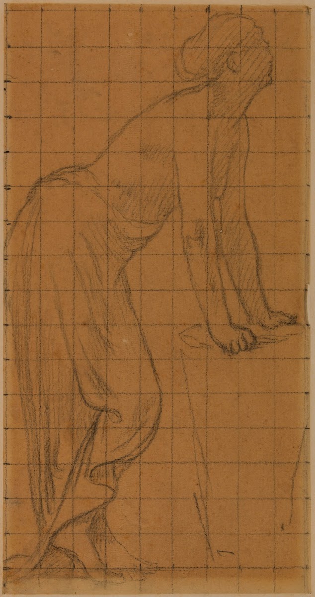Femme debout de profil à droite 1873