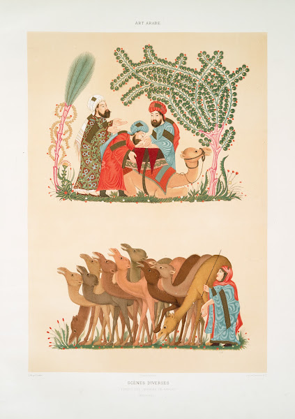 Scènes diverses tirées des Séances de Hariry XIIIe siècle 1877