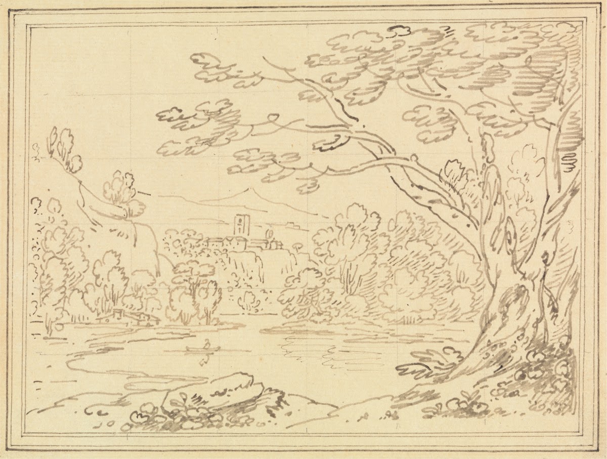 Landscape with Trees by a Lake 1780 1789
