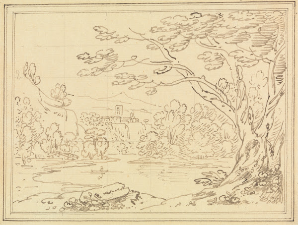 Landscape with Trees by a Lake 1780 1789