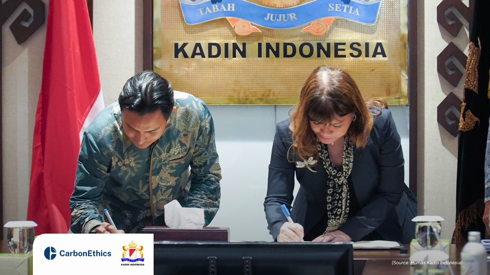 CarbonEthics and KADIN Indonesia have formed a strategic partnership to protect and restore Indonesia's mangrove forests. The TERA program aims to combat climate change, support local communities, and drive sustainable economic growth.