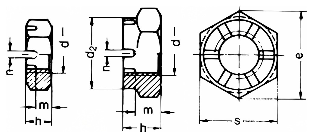 DIN 937 – Technical drawing