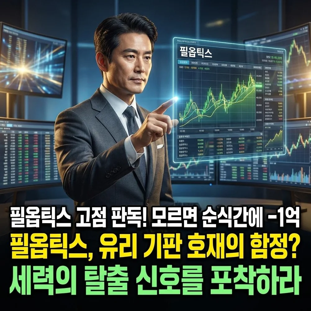 필옵틱스, '이것' 모르면 순식간에 수천만 원 날립니다: 고점 판독법