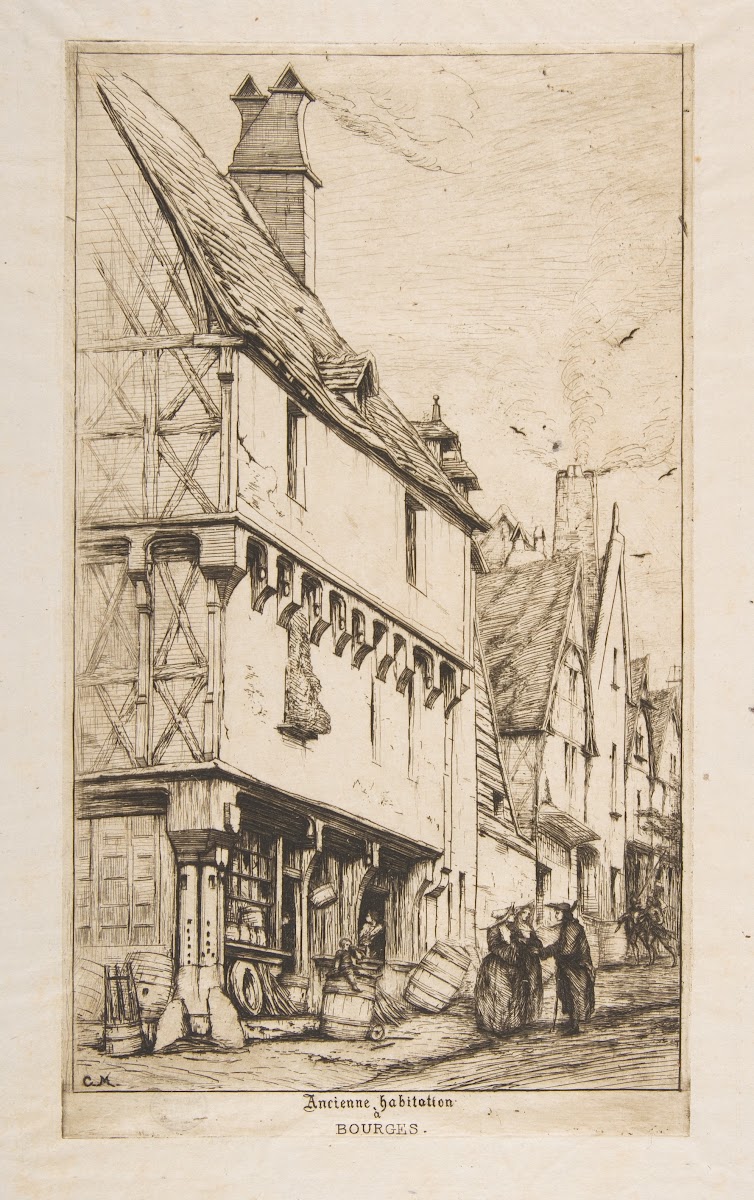 An Old House or The Musicians House Bourges 1860