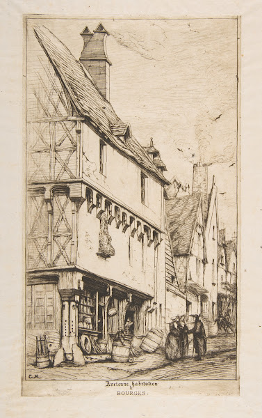 An Old House or The Musicians House Bourges 1860