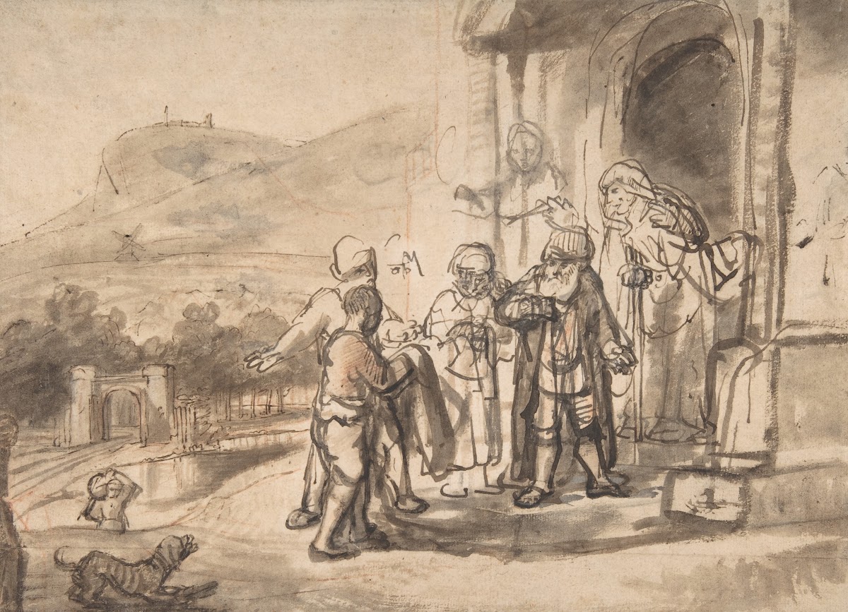 Jacob Receiving Josephs Blood Stained Cloak ca 1653
