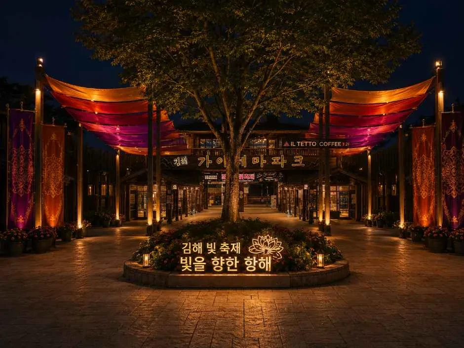 가야테마파크 빛 축제 빛을 향한 항해 사진(한국관광공사)