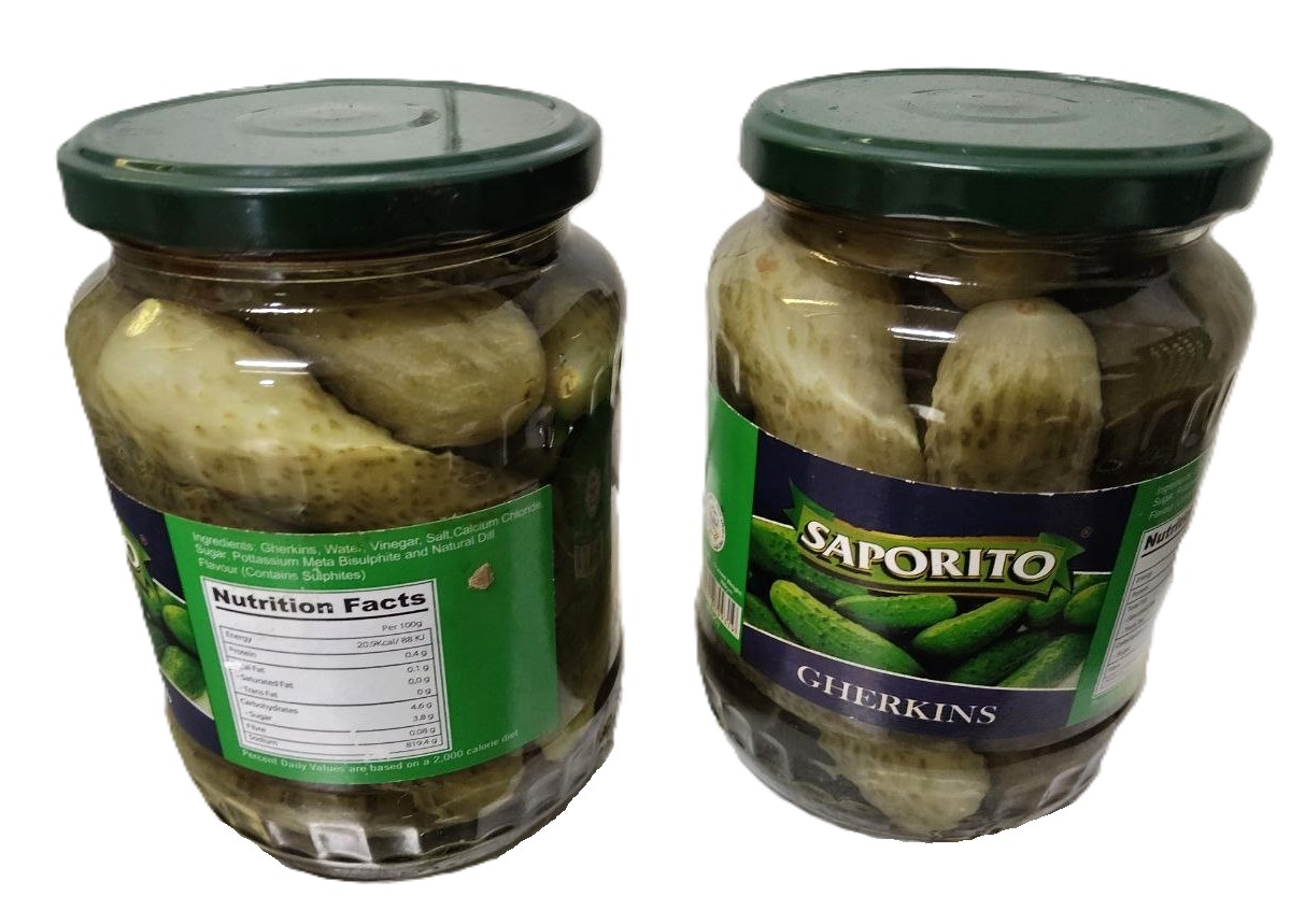 Saporito Gherkins 670Gx12Tin