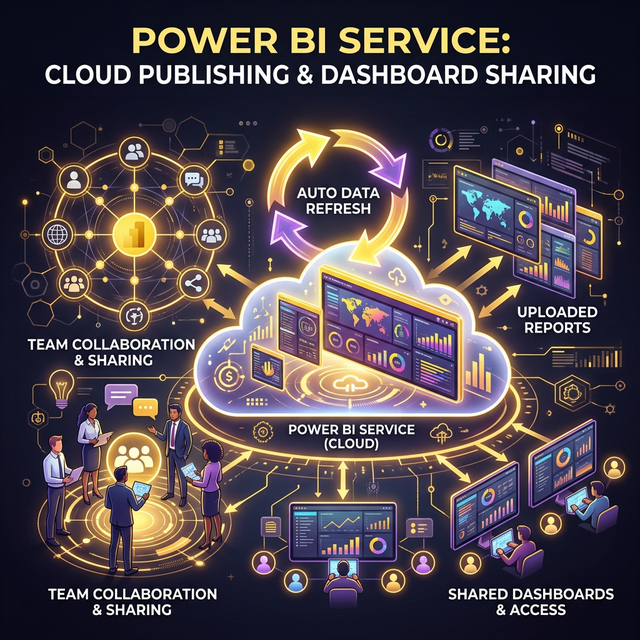Power BI Service: Publish, Chia Sẻ Dashboard Và Cài Đặt Auto Refresh