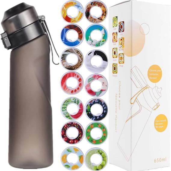 Sports Drinking Bottle 650ml with Flavor Rings made of Tritan