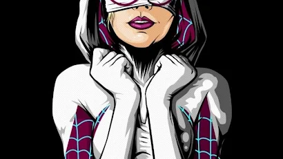 Spider-Woman, Gwen Spider, Gwen Stacy, Spider-Man, Poster  iPhone Wallpaper Background