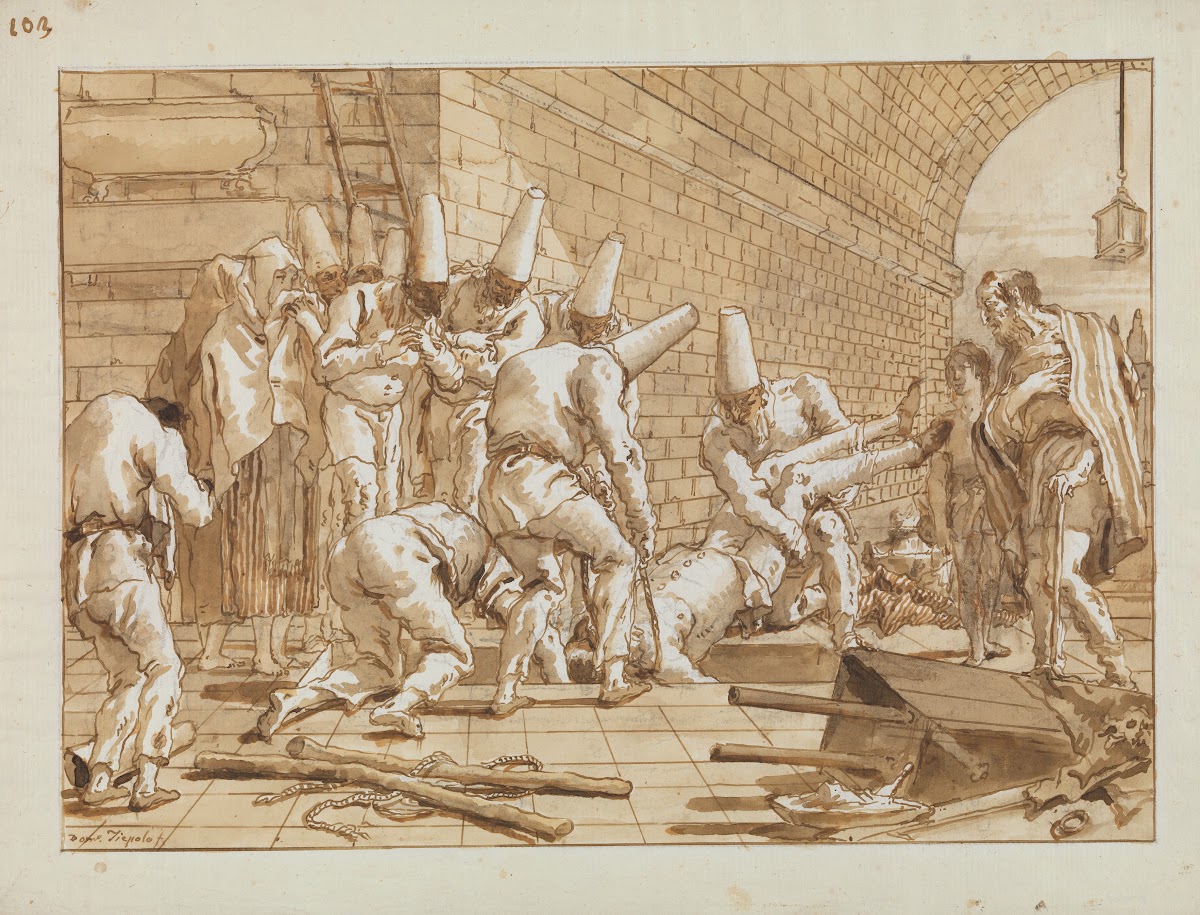 The Burial of Punchinello ca 1800