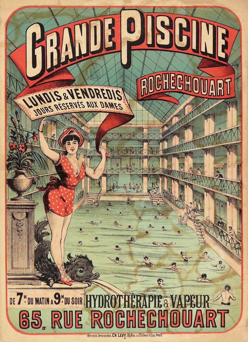Grande Piscine Rochechouart Lundis  Vendredis Jours Reserves Aux Dames 1882 1888