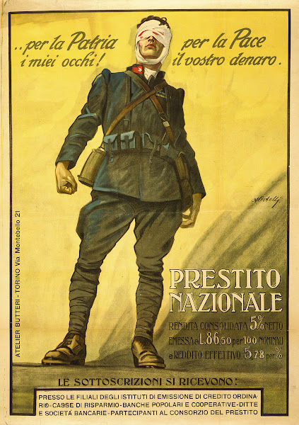 Per La Patria I Mieli Occhi Per La Pace Il Vosto Denaro Prestito Nazionale 1918