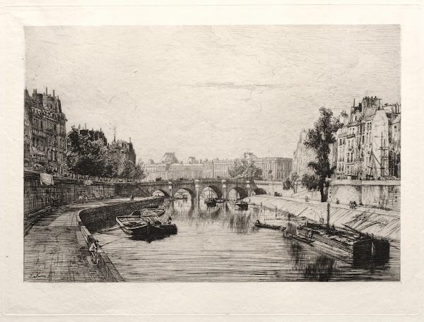 View from Pont St Michel 1865