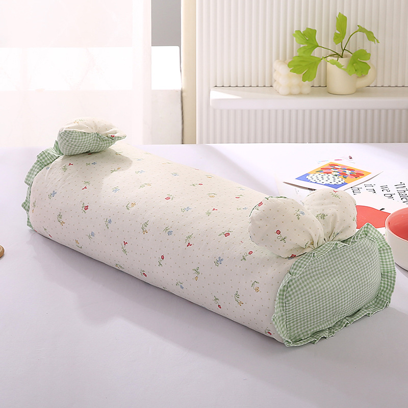 Cotton pillow with buckwheat filling, 20x50cm