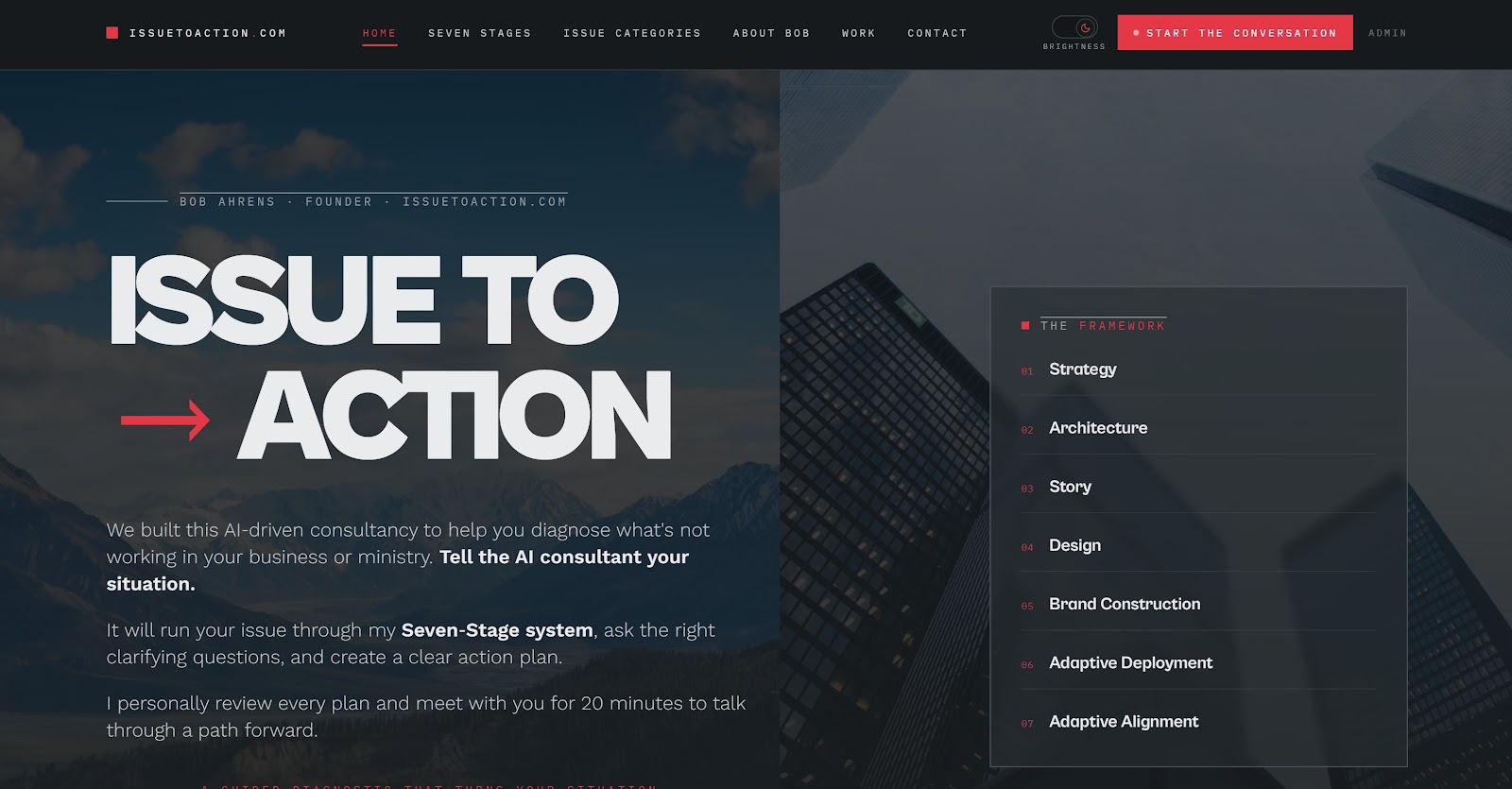 Issue To Action Website