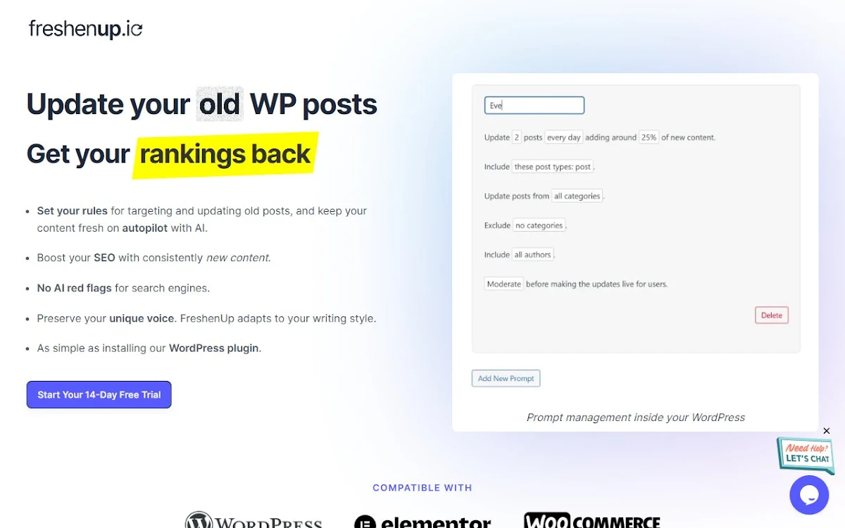 Captura de Freshenup.io