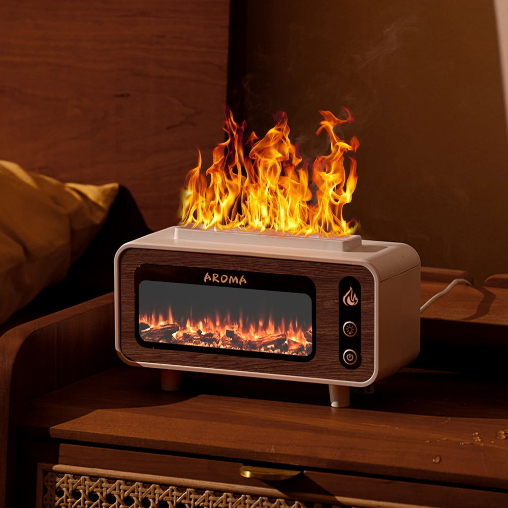 Flame Aroma Diffuser with Ultrasonic and LED
