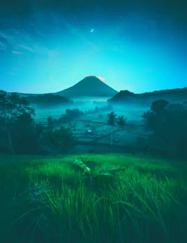 Vue Montagne Java Indonésie