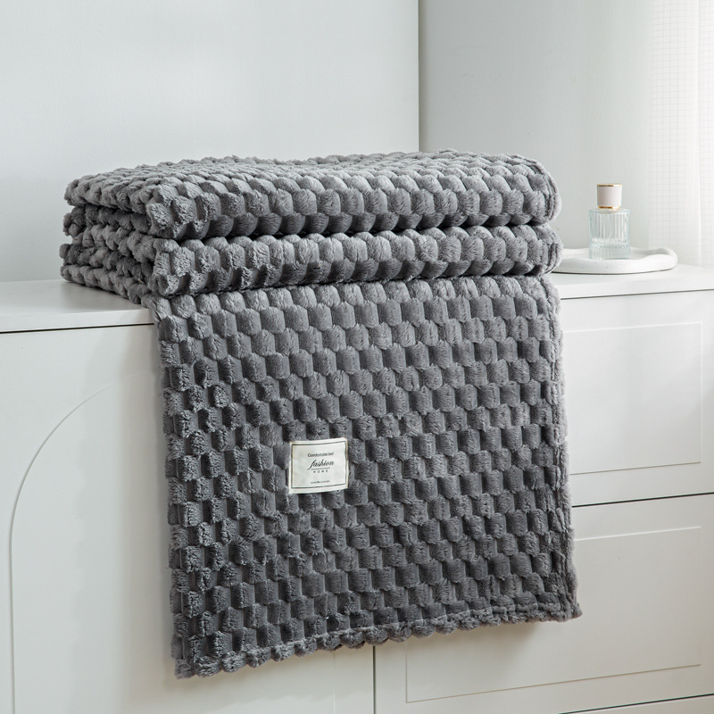 Flanell-Wohndecke, unifarben, verschiedene Größen